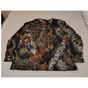 Russell Outdoors Camo Long‎ Sleeve Shirt Men's 3XL Tree Bark Leaf Hunting PP